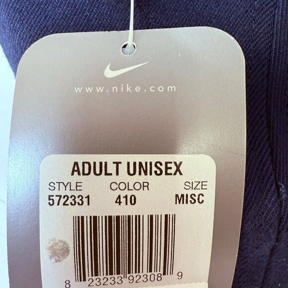 Nike EZW Emblem Baseball Cap Navy Hat Silver Spellout Unisex Adult New Gift - Picture 10 of 14